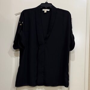 Michael Kors Black Short Sleeve Blouse